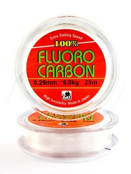 Fluorocarbon przyponowy Japan 0,29mm 6,0kg 25m