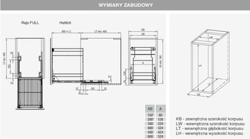 CARGO VARIANT MULTI 500/2 СЕРЫЙ HETTICH CRUISE