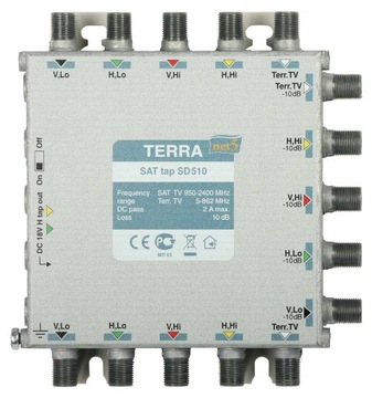 TV/SAT сплиттер SD-510 TERRA класс А