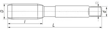 НАРЕЗАНИЕ РЕЗЬБЫ РЕЗЬБЫ M12X1,25 РУЧНОЙ НАБОР ISO-529 HSS