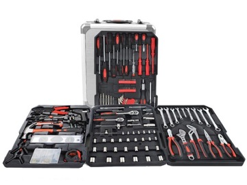 ZESTAW NARZĘDZI KLUCZE ŚRUBOKRĘT W WALIZCE 188 EL*