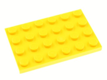 LEGO Płytka zwykła 4x6 3032 żółta