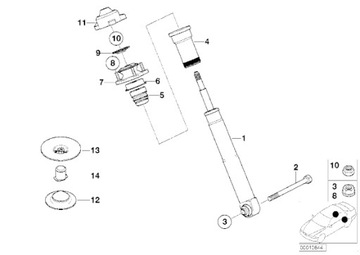 фото ориг. №5, Original bmw 33531093786 gasket springs suspensions