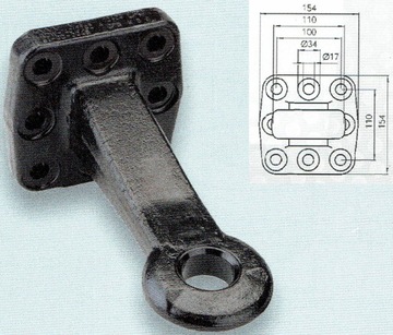 UCHO DYSZLA FI40 8 ŚRUB 125kN E20