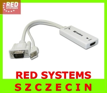 Переходник VGA + AUDIO на HDMI переходник Sandberg