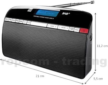 Цифровое стереорадио DAB/DAB+ FM DAB 14 DUAL