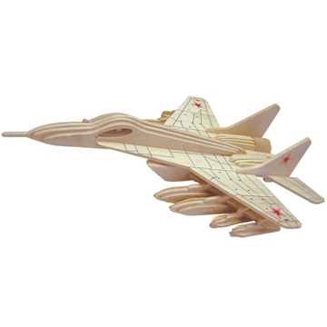 PUZZLE DREWNIANE 3D SAMOLOT MUR MIG 29