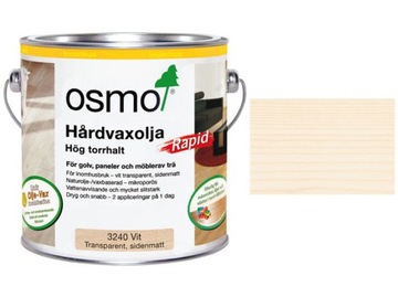 OLEJ OSMO 3240 WOSK TWARDY RAPID 2,5 L BIAŁY