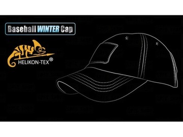 Zimná čiapka so šiltom Helikon Baseball Winter Shark Skin čierna