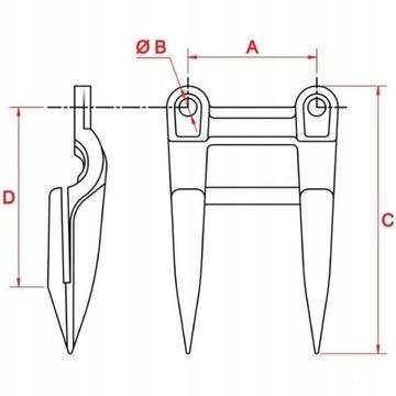 Dronningborg MF D44104500 D44102900 штык