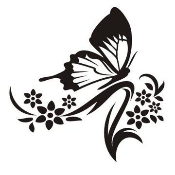 Naklejka na ścianę ścienna - Motylkowa fantazja 11