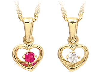 ZLOTY 585 naszyjnik WISIOREK i ŁAŃCUSZEK SERCE 24h