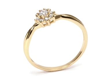 Golden 585 Обратный с Diamond 0,23CT