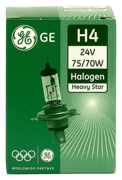 GE H4 HEAVY STAR 24V ЛАМПОЧКА ДЛЯ ТЯЖЕЛЫХ УСЛОВИЙ С ДОЛГИМ СЛУЖБОЙ СЛУЖБЫ