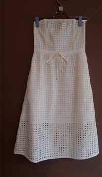 H&M Sukienka z bawełnianej koronki rozm.34,XS