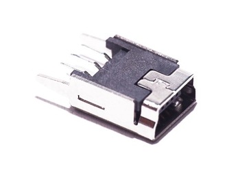 GNIAZDO ZŁĄCZE mini USB pionowe 180 5pin nawigacja GPS mp4 inne