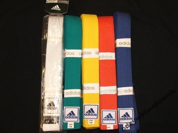 Pas Karate Taekwondo Judo Adidas zielony 240 cm