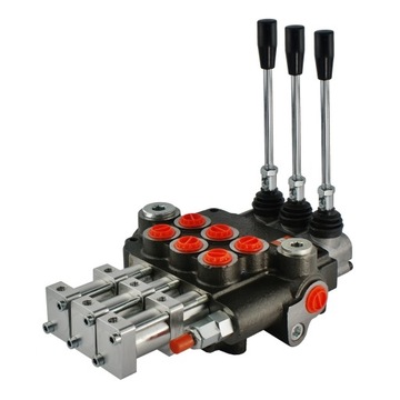 ROZDZIELACZ HYDRAULICZNY 3 SEKCYJNY 80L STEROWANY PNEUMATYCZNIE BADESTNOST