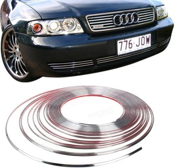 LISTWA CHROM CHROMOWANA NA GRILL AUDI A3 8L A4 B4 B5 A6 C5 C4 80