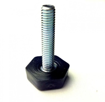 Stopka poziomująca talerzowa sześciokąt 20mm M8x30