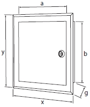 БЕЛЫЙ МЕТАЛЛИЧЕСКИЙ ПРОВЕРЬТЕ ДВЕРНОЙ ЗАМОК 50x70