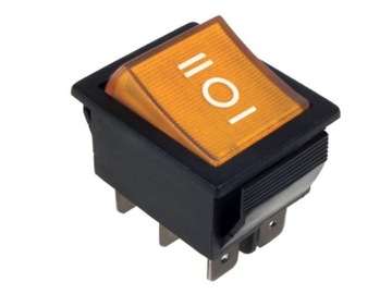 PRZEŁĄCZNIK PODŚWIETLANY 6-pin 3-poz DC 20A 12V