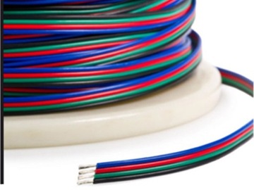 Kabel | Przewód 4 żyłowy do taśm LED RGB 1mb 4x0,5