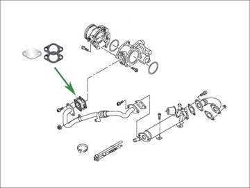 Заглушка EGR SKODA Octavia Superb 1.6 2.0 TDi CR 2 с Common Rail gen.