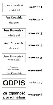 Pieczątka kieszonkowa Stamp Mouse 30 PROJEKT + GUMKA 4 linie