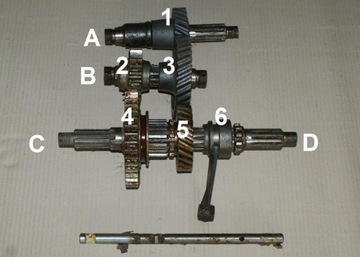 Reduktor wałek zębatka skrzynia rozdzielcza GAZ 69