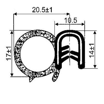 ПРОКЛАДКА Т-7 АРМИРОВАННАЯ РЕЗИНОВАЯ, УНИВЕРСАЛЬНАЯ, 25 м