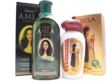 ZESTAW Dabur Amla 100ml Sesa 100ml NAJLEPSZE OLEJE