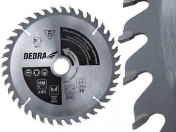 DEDRA Piła tarczowa do drewna węglik 250x16 40z