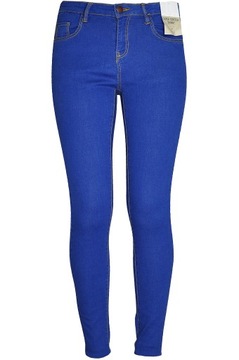 Primark Damskie Rurki Niebieskie Spodnie Jeansy Super Stretch Skinny XXS 32