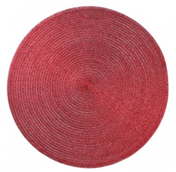 PODKŁADKA MATA NA STÓŁ 38 CM GLITTER CZERWONA