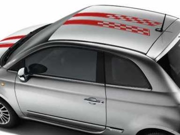 FIAT 500 NÁLEPKA NA STŘECHA PÁSY DÝHA ABARTH