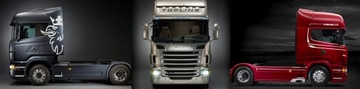 Наклейка тюнинга Scania STREAMLINE на глобусе