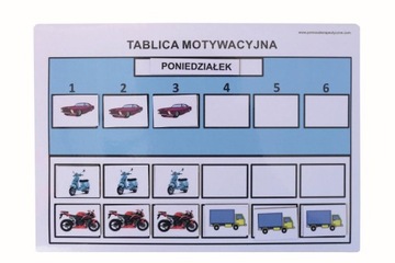 Tablica motywacyjna magnetyczna A4 niebieska