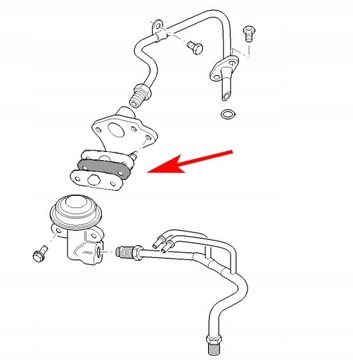 Крышка клапана EGR Ford Mondeo 2.5 Duratec