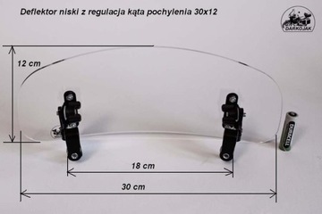 Мотоциклетный дефлектор DARKOJAK SMOKE NARROW 25x14