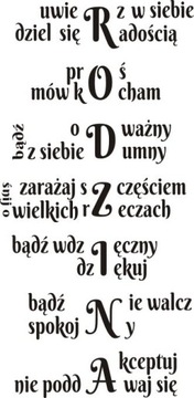 Napis na ścianę naklejka cytat - Rodzina - 120