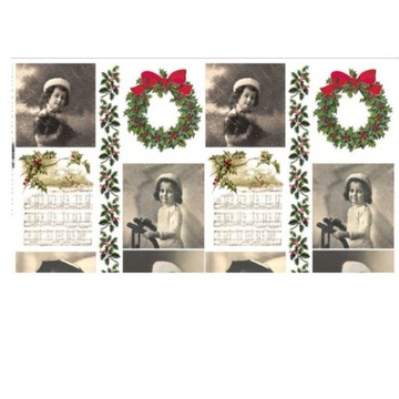 Papier do decoupage KLASYCZNY A4 D0454M