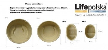 Balia ogrodowa , BW-23P Hot tub, Gorąca beczka .