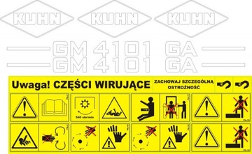 НАКЛЕЙКИ Kuhn GA 300 GM 301 280 380 7301 GMD 4501