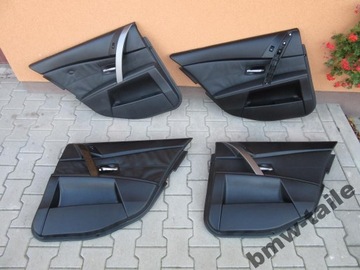 BMW E60 2003-07 BOK PRAVÝ LEVÝ ZADNÍ ČERNÁ KŮŽE