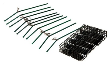 KOSZYKI ZANĘTOWE 10 SZTUK + 10 RUREK 120g HIT!!