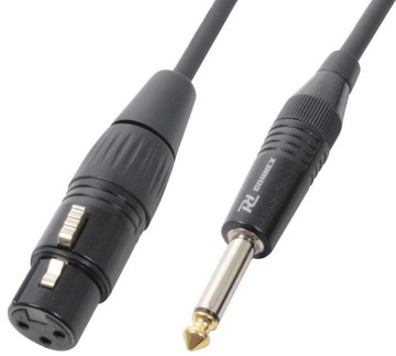 Kabel XLR (f) Jack 6.3mm mono 6m PD Connex