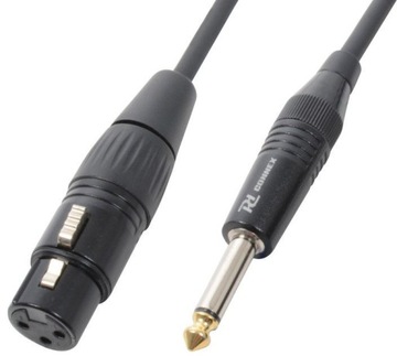 Kabel XLR (f) Jack 6.3mm mono 6m PD Connex