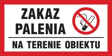 Zakaz palenia na terenie obiektu