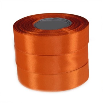 TASIEMKA Wstążka satynowe 38 mm POMARAŃCZ 8020 32m